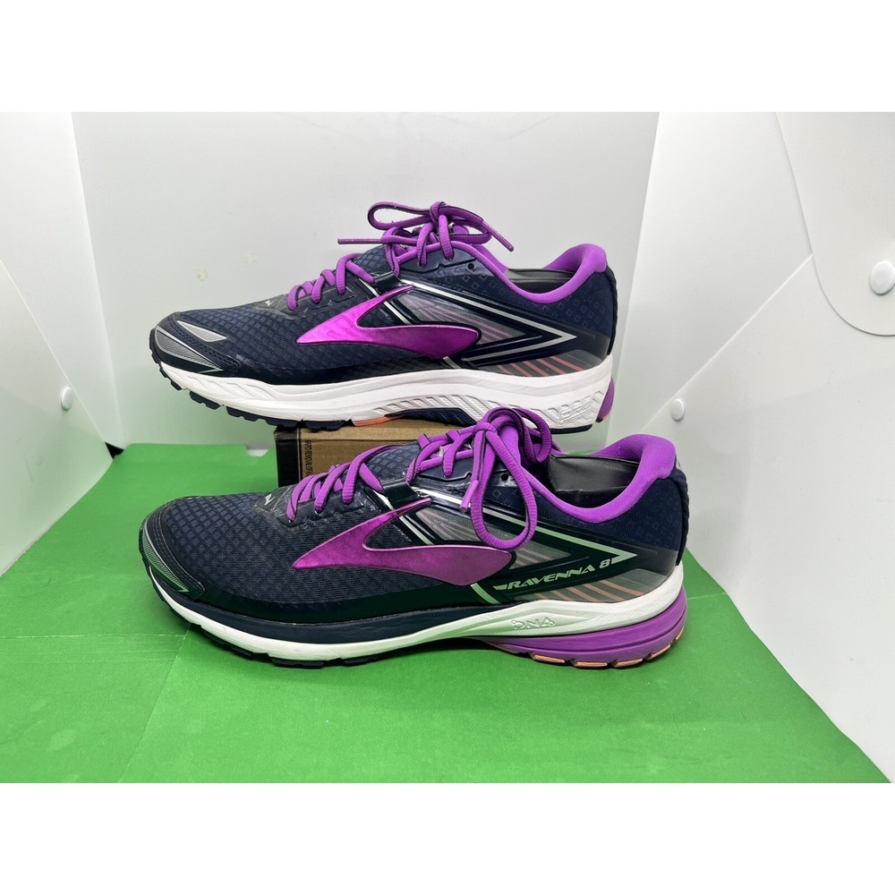 Brooks Womens Ravenna 8 1202381B454 Blue Running Shoes Sneakers Size 10